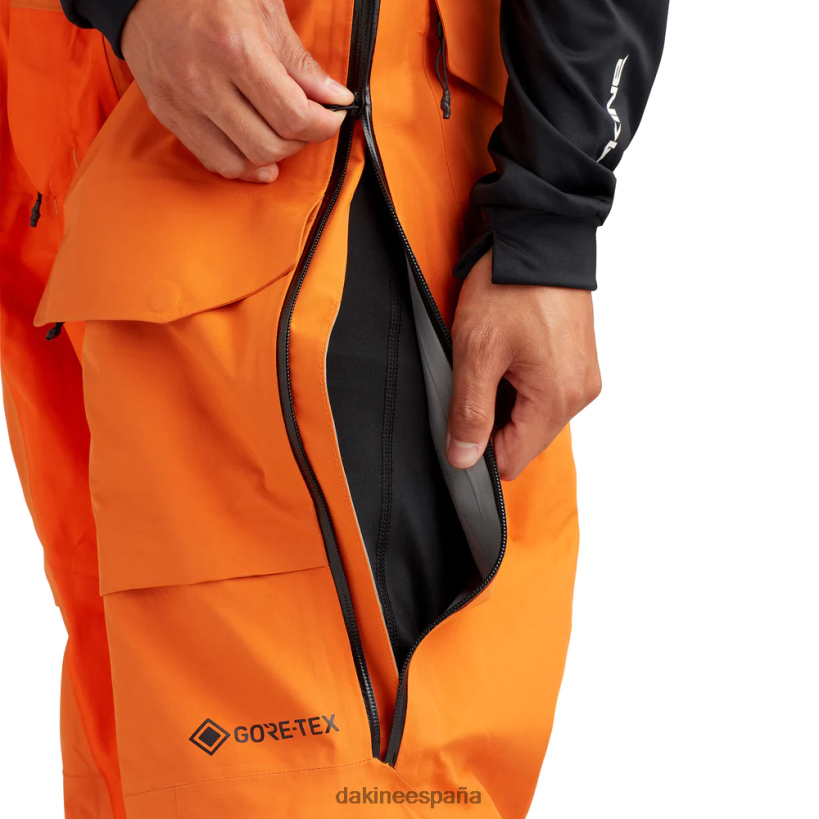 babero fogonero gore-tex 3l naranja llama Dakine hombres ropa 2VTF0X11 - Image 6