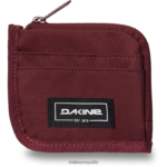 billetera de tarjeta puerto rojo Dakine unisexo accesorio 2VTF0X634