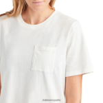 camiseta de manga corta con bolsillo pesado cruiser surfear blanco Dakine mujer ropa 2VTF0X357 - Image 8
