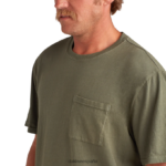 camiseta de manga corta con bolsillo pesado cruiser turba verde Dakine hombres ropa 2VTF0X199 - Image 7