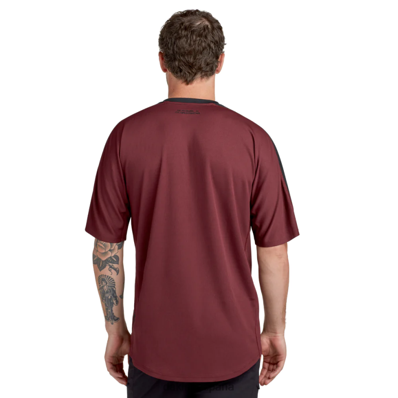camiseta de manga corta del lado oscuro aterrizaje granate Dakine hombres ropa 2VTF0X159 - Image 2