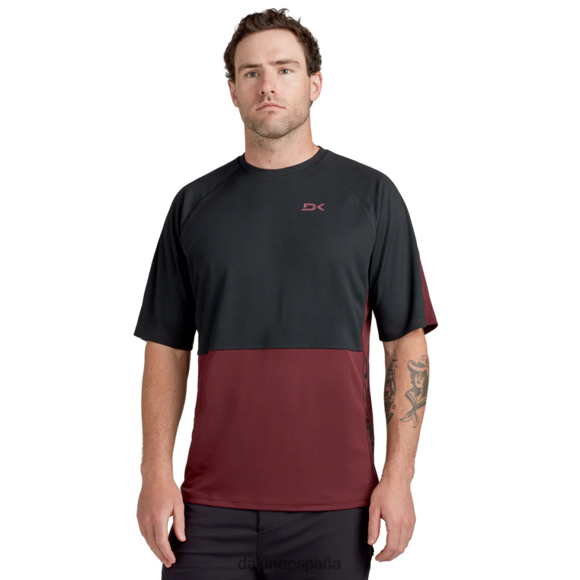 camiseta de manga corta del lado oscuro aterrizaje granate Dakine hombres ropa 2VTF0X159 - Image 1