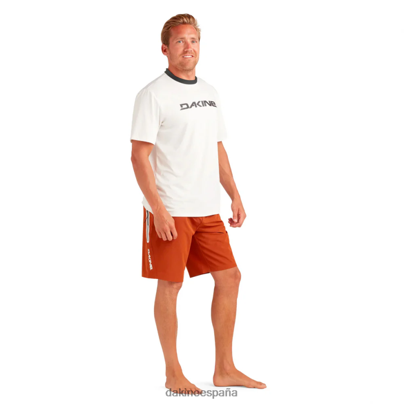 Camiseta Rashguard de manga corta y corte holgado Roots surf blanco/negro Dakine hombres ropa 2VTF0X239 - Image 3