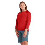 camiseta sinclinal 3/4 rojo rasgando Dakine mujer ropa 2VTF0X309