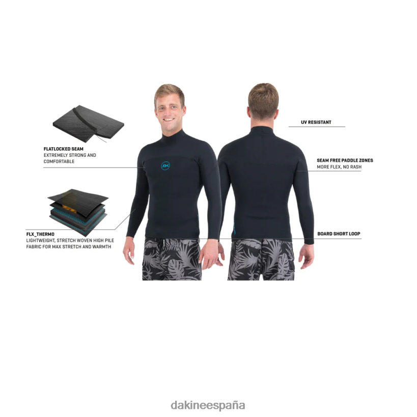 chaqueta cuántica 2/1 mm f/l negro Dakine hombres ropa 2VTF0X96 - Image 5