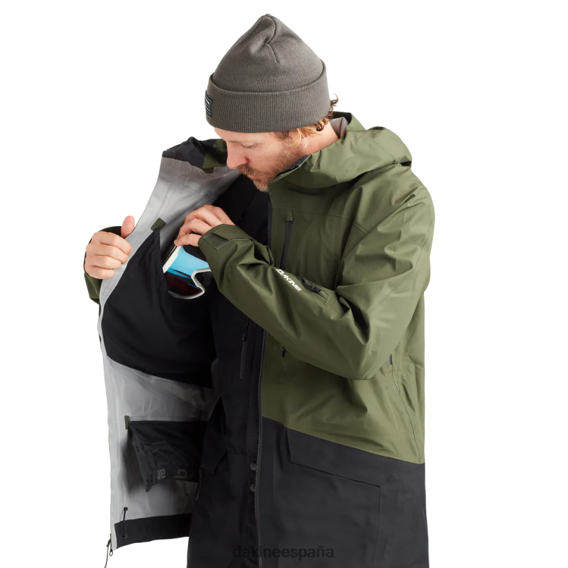 chaqueta stoker gore-tex 3l turba verde Dakine hombres ropa 2VTF0X4 - Image 6