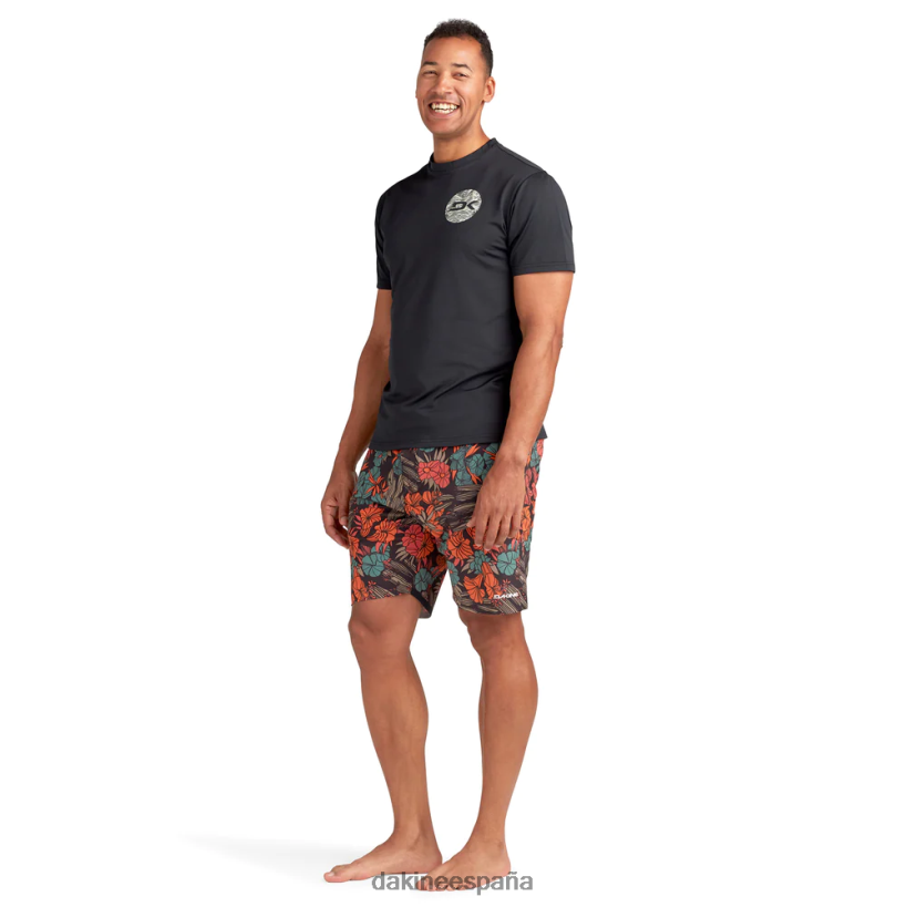 Equipo Rashguard de manga corta y corte holgado Mission negro Dakine hombres ropa 2VTF0X246 - Image 3