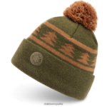gorro jack pine de merino con pompón oliva oscuro Dakine unisexo accesorio 2VTF0X443