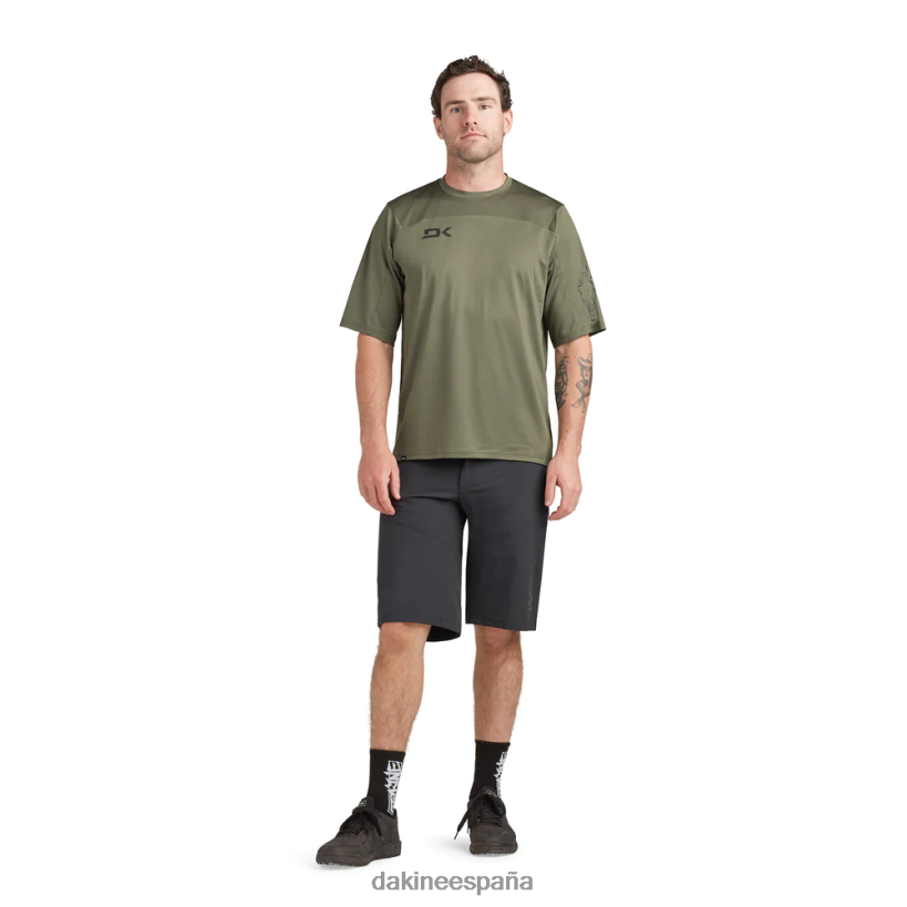 maillot ciclista de manga corta sinclinal canopy verde Dakine hombres ropa 2VTF0X132 - Image 3