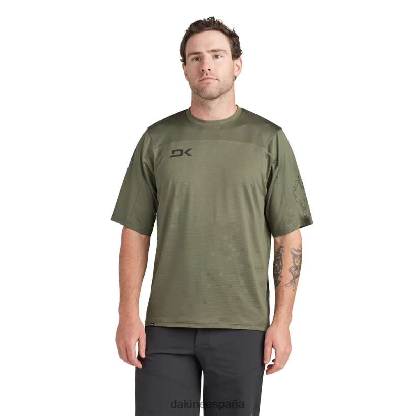 maillot ciclista de manga corta sinclinal canopy verde Dakine hombres ropa 2VTF0X132 - Image 1