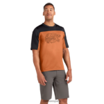 maillot ciclista de manga corta sinclinal papaya naranja espigar lobo Dakine hombres ropa 2VTF0X134