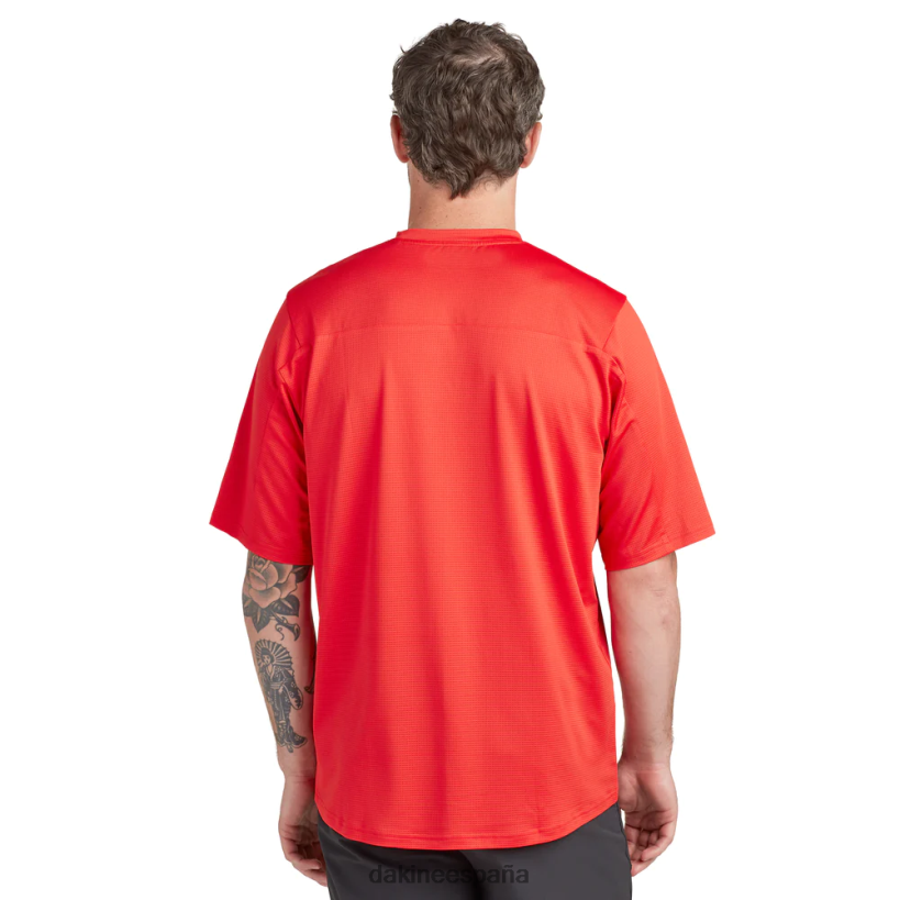 maillot ciclista de manga corta sinclinal rojo rasgando Dakine hombres ropa 2VTF0X133 - Image 2