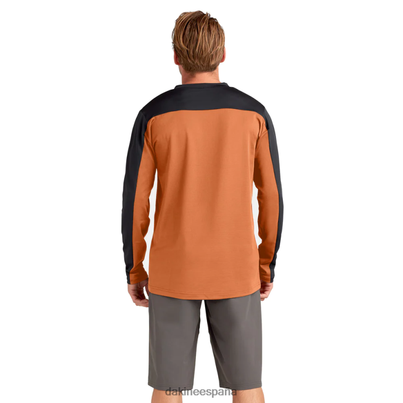 maillot ciclista de manga larga sinclinal papaya naranja espigar lobo Dakine hombres ropa 2VTF0X146 - Image 2