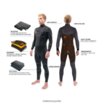 traje de neopreno completo con cremallera en el pecho cyclone 3/2 mm negro Dakine hombres ropa 2VTF0X91 - Image 7