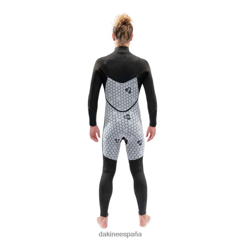 traje de neopreno completo con cremallera en el pecho de misión 4/3 mm negro Dakine hombres ropa 2VTF0X113 - Image 6