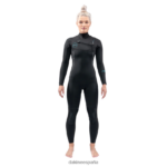 traje de neopreno completo con cremallera en el pecho de misión 4/3 mm negro Dakine mujer ropa 2VTF0X741