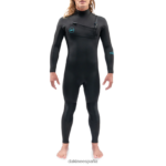 Traje de neopreno completo con cremallera en el pecho Mission 5/4/3mm negro - 21 Dakine hombres ropa 2VTF0X121
