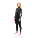 Traje de neopreno completo con cremallera en el pecho Quantum 5/4/3 mm Gris oscuro Dakine mujer ropa 2VTF0X743 - Image 6