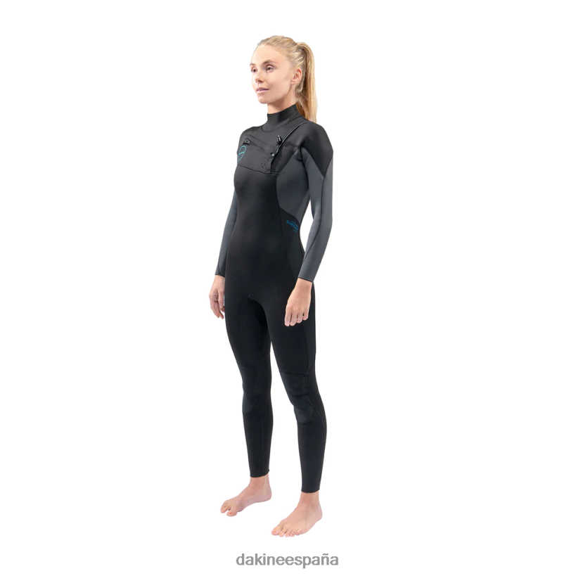 Traje de neopreno completo con cremallera en el pecho Quantum 5/4/3 mm negro Dakine mujer ropa 2VTF0X744 - Image 2