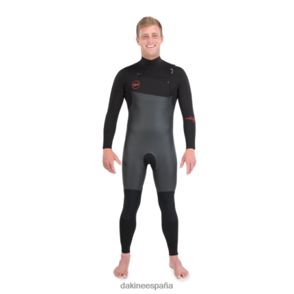 Traje de neopreno completo con cremallera en el pecho Renegade Wind 3/2 mm negro Dakine hombres ropa 2VTF0X127