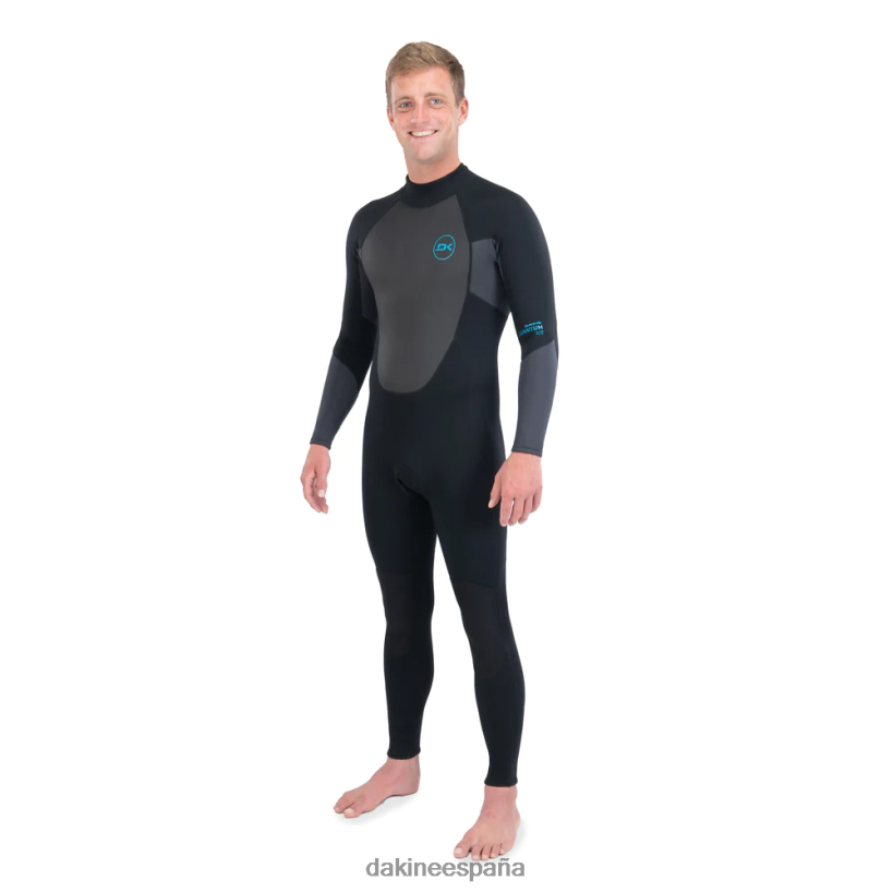 Traje de neopreno completo con cremallera trasera Quantum 3/2 mm f/l Gris oscuro Dakine hombres ropa 2VTF0X111 - Image 2