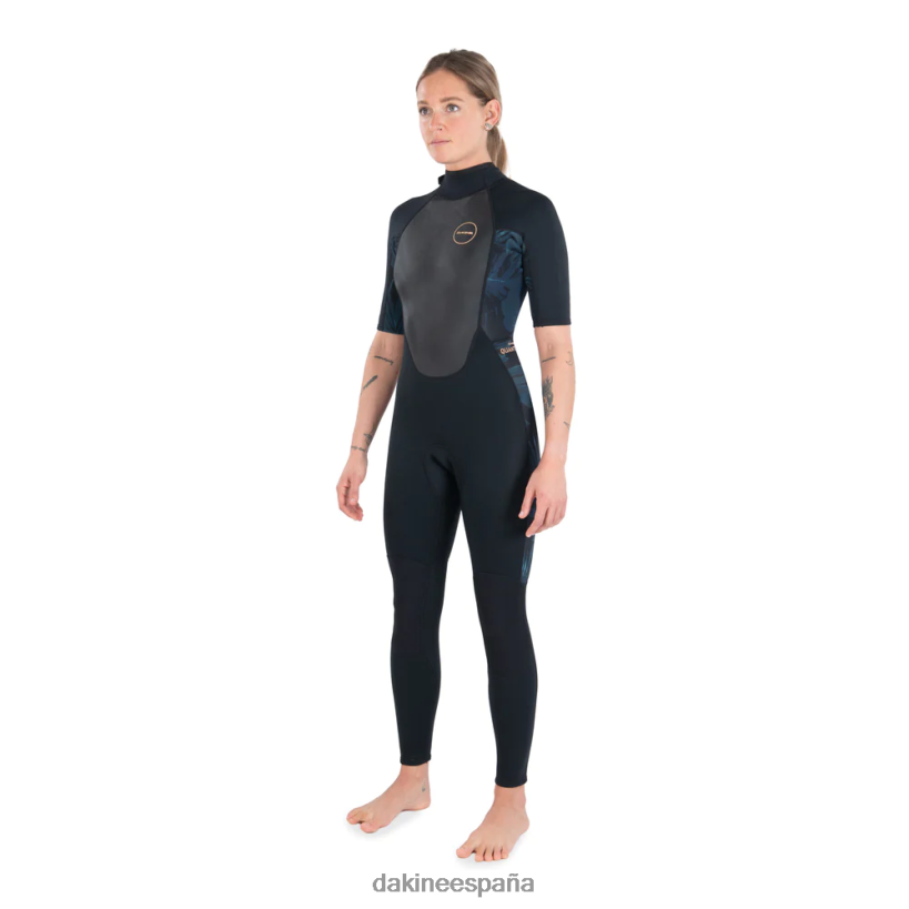 Traje de neopreno completo de manga corta con cremallera trasera Quantum 2/2 mm f/l Gris oscuro Dakine mujer ropa 2VTF0X746 - Image 2