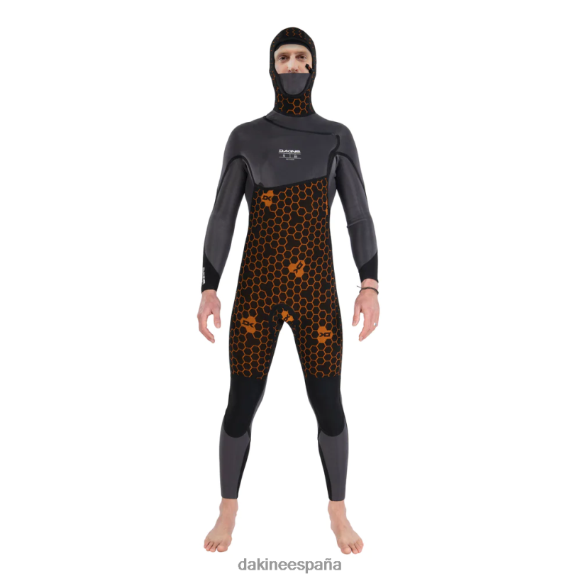 traje de neopreno con capucha y cremallera en el pecho ciclón 4/3 mm negro Dakine hombres ropa 2VTF0X124 - Image 5
