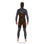 traje de neopreno con capucha y cremallera en el pecho ciclón 4/3 mm negro Dakine hombres ropa 2VTF0X124 - Image 6