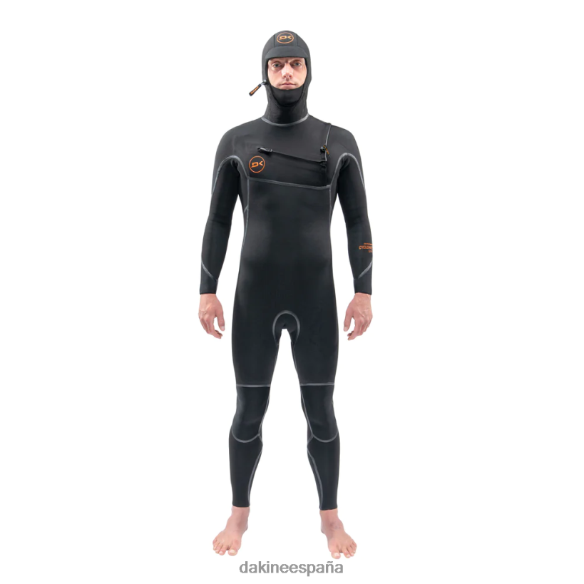 traje de neopreno con capucha y cremallera en el pecho ciclón 4/3 mm negro Dakine hombres ropa 2VTF0X124 - Image 1