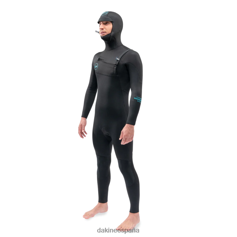 traje de neopreno con capucha y cremallera en el pecho de misión 4/3 mm negro - 21 Dakine hombres ropa 2VTF0X89 - Image 2