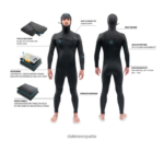 traje de neopreno con capucha y cremallera en el pecho de misión 4/3 mm negro - 21 Dakine hombres ropa 2VTF0X89 - Image 5