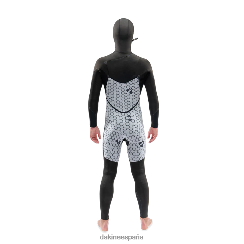 traje de neopreno con capucha y cremallera en el pecho de misión 4/3 mm negro Dakine hombres ropa 2VTF0X88 - Image 6