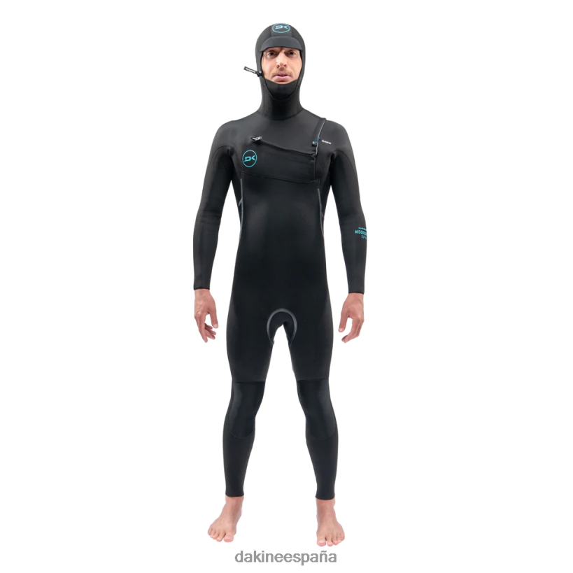 traje de neopreno con capucha y cremallera en el pecho de misión 6/5/4 mm negro - 21 Dakine hombres ropa 2VTF0X93 - Image 1