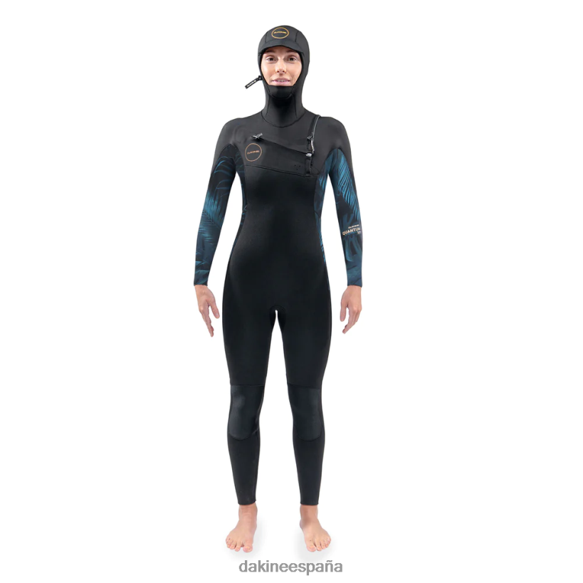 Traje de neopreno con capucha y cremallera en el pecho Quantum 5/4/3 mm Gris oscuro Dakine mujer ropa 2VTF0X739 - Image 1