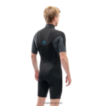 Traje de neopreno corto Quantum con cremallera en el pecho de 2/2 mm Gris oscuro Dakine hombres ropa 2VTF0X115 - Image 4