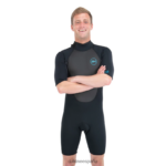 Traje de neopreno corto Quantum con cremallera trasera de 2/2 mm f/l Gris oscuro Dakine hombres ropa 2VTF0X116