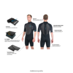 Traje de neopreno corto Quantum con cremallera trasera de 2/2 mm f/l Gris oscuro Dakine hombres ropa 2VTF0X116 - Image 5
