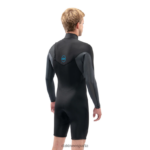 Traje de neopreno corto Quantum de manga larga con cremallera en el pecho de 2/2 mm f/l Gris oscuro Dakine hombres ropa 2VTF0X103 - Image 4
